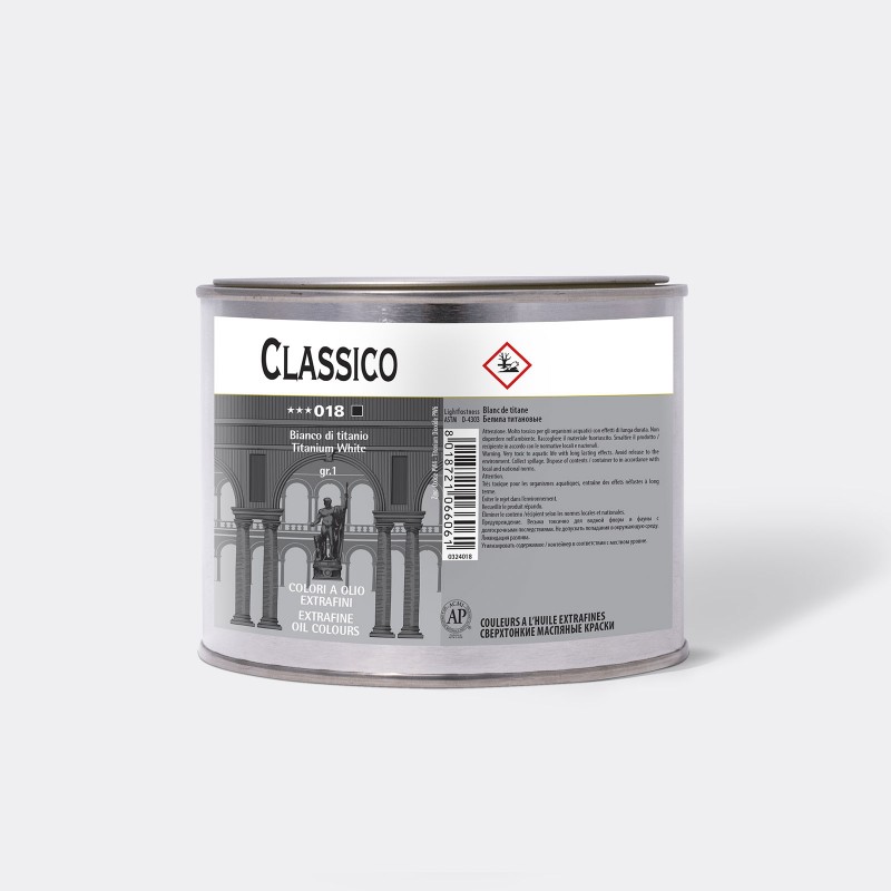 CLASSICO - BARATTOLO OLIO EXTRA FINE DA 500ml. - Colorificio Hobby